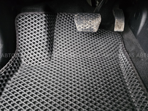 BORATEX  коврики в салон 3D EVA ЭВА Chery Tiggo 7Pro 7Pro Max 7L Tenet T7 черные ромб компл 5шт фото 3