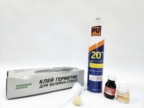 Renz 20  набор для вклейки стекол клей праймер обезжириватель аппликатор АКЦИЯ!    фото 1