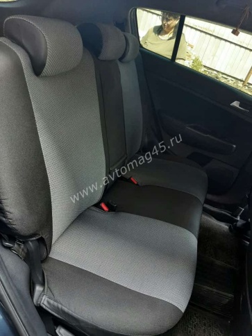 Авточехлы  Kia Sportage Киа Спортаж 2016-10.2022г 4пок Hyundai Tucson 3 16-21г жаккард чер-сер Ижевс фото 9