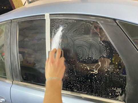 Shine Systems Губка апликатор для чистки стекол и хрома Glass Applicator фото 2