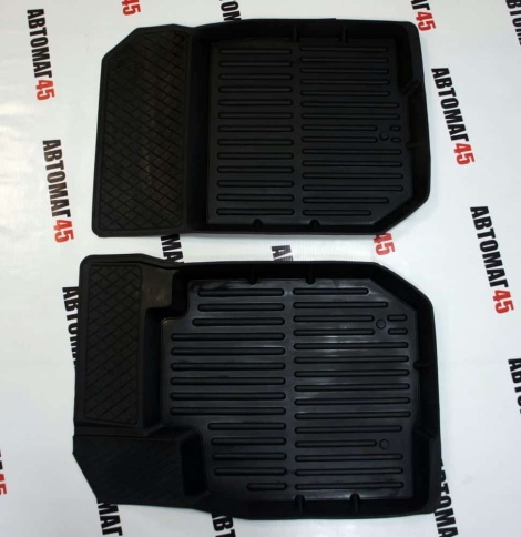 Коврики  в салон передние Largus Ларгус Logan Sandero Sandero Stepway Duster Nissan Terrano 2шт фото 2