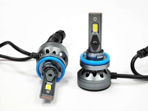 Ruzoom F9A-T2  светодиодные лампы LED 2шт H11 12В 60W 6000K 6000Lm гарантия 6мес    фото 4