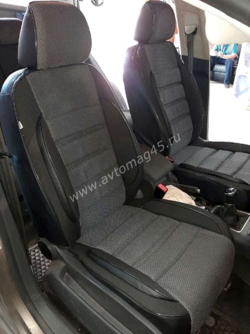 Авточехлы  Volkswagen Golf Plus Гольф Плюс Volkswagen Tiguan Тигуан до 17г жаккард серо-черн Ижевск фото 3