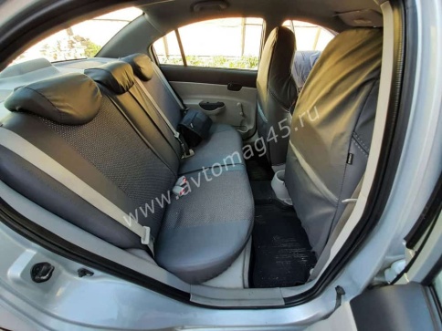 Recaro  чехлы универсальные экокожа серая жакккард серый комплект    фото 7