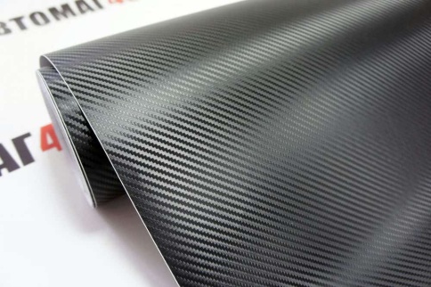 KSF  Автовинил 3D карбон мелкий черный 1м х 1,5м    фото 6