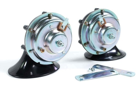 ISKRA Звуковой сигнал ГАЗ Волга низкий высокий тон 105-118 ДБ 12В 2шт    фото 2