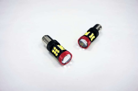 C2R  лампа светодиодная P21/5W T25/5 30 SMD c цоколем 5000K 380Lm двухконтактная белая 2шт АКЦИЯ фото 1