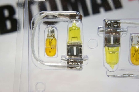 SVS  лампа H3 Yellow 12V 55W 3000K 2шт    фото 5