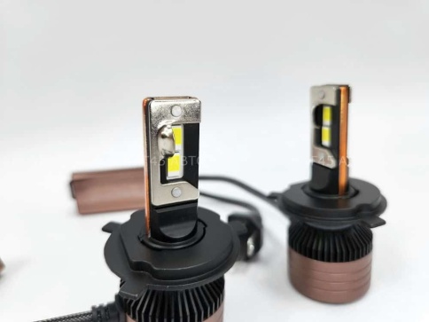 AOZOOM лампы LED 2шт H4 12В 55W 5500K 6000Lm  с обманкой гарантия 6мес    фото 7