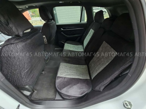 Чехлы  накидки на сиденье вельвет форма 2Д черно-серый комплект 5шт фото 2