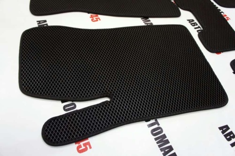 EVA ЭВА  коврики в салон Нива Шевроле Niva черные рисунок ромб комплект 5шт    фото 4