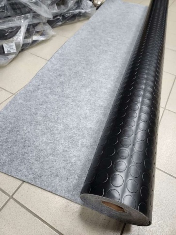Автомобильный линолеум черный толщина 2мм 1мх2м шаг 0,5метра фото 5