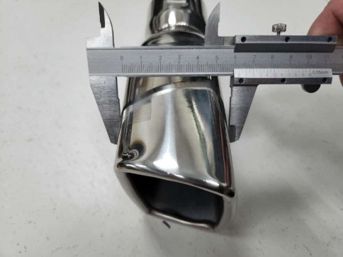 Насадка  на глушитель нержавеющая сталь цвет хром H014D    фото 6