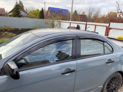 ANVair  дефлекторы окон Mitsubishi Lancer 10 Мицубиси Лансер 10 2007-2016г комплект 4шт    фото 5