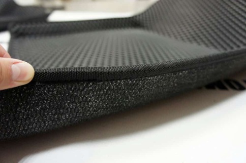 BORATEX  коврики в салон 3D EVA ЭВА Lada XRAY без органайзера черные рисунок ромб комплект 5шт    фото 6