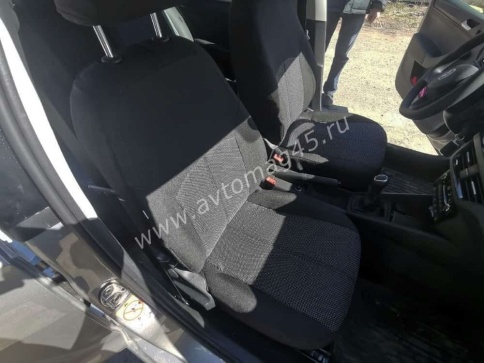 Авточехлы  Skoda Rapid с 2012г 2/3 Volkswagen Polo лифтбэк с 2020г жаккард черно-серый    фото 8