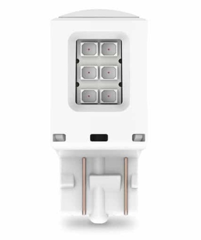 Narva  лампа светодиодная W21/5W  12V 21W красный 2шт    фото 3