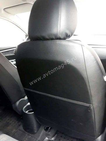 Авточехлы  Kia Rio Киа Рио 2011-2017г Hyundai Solaris 2011-2017г жаккард черно-серый Ижевск    фото 5