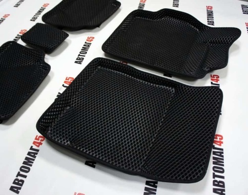 BORATEX  коврики в салон 3D EVA ЭВА Toyota Corolla 07-13г Toyota Auris 06-12г черн рис ромб комп 5шт фото 5