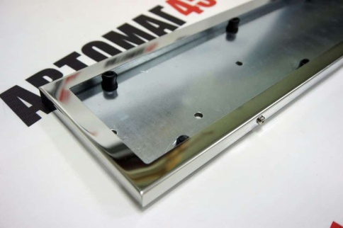 Sal-man рамка номерного знака нержавейка хром    фото 3