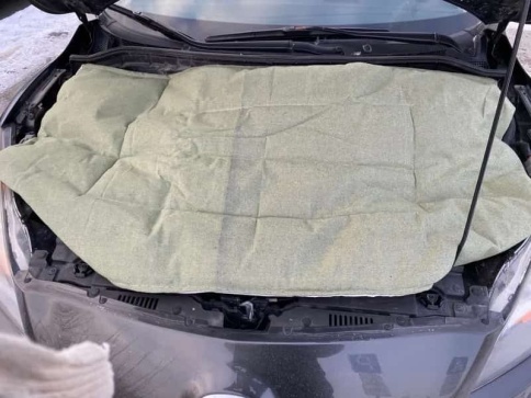 Skyway Утеплитель огнестойкий с брезентом 130 х 80см стекловолокно  фото 3