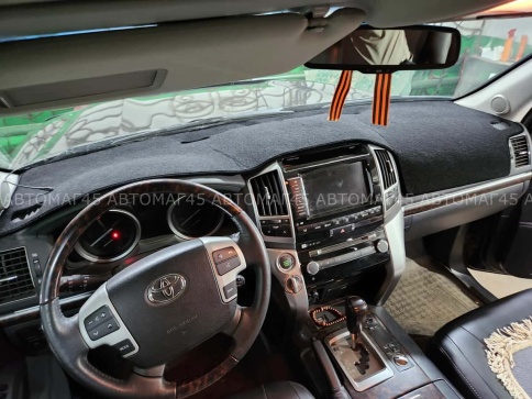 Накидка на панель Toyota Land Cruiser LC200 Тойота Ленд Крузер J200 2007-2021г карпет maximal фото 4