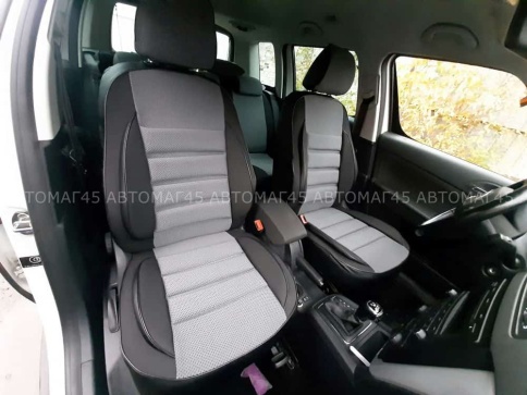 Авточехлы  Skoda Yeti Шкода Йети Skoda Roomster Румстер жаккард серый Ижевск   фото 4