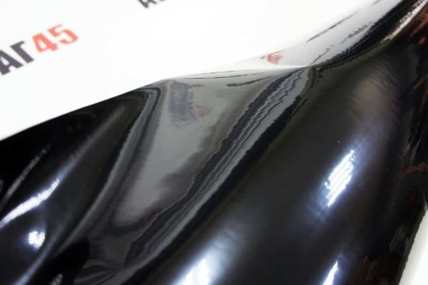 KSF  Автовинил черный супер глянец 0,81м х 0,57м    фото 5