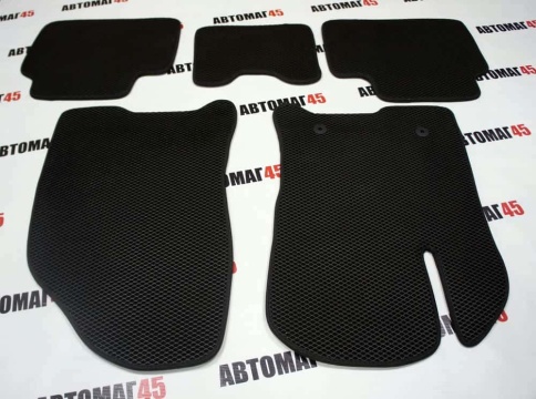EVA ЭВА  коврики в салон LADA Vesta Веста Vesta SW SW Cross NG черные черный кант рис ромб комп 5шт фото 6