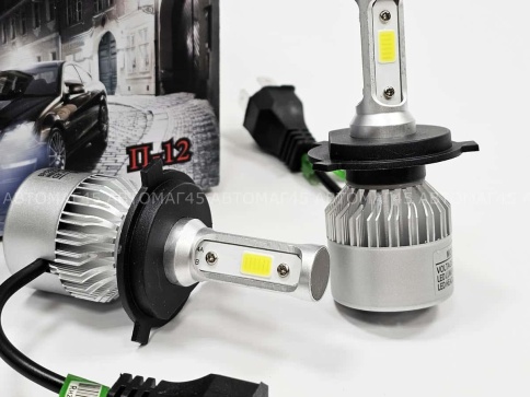 S2 C2R чип COB LED 2шт H4 12В 40W 6000К 3000Lm гарантия 2мес     фото 3