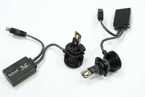 Ruzoom T55  светодиодные лампы LED 2шт H7 12В 55W 6000K 5500Lm гарантия 6мес    фото 6