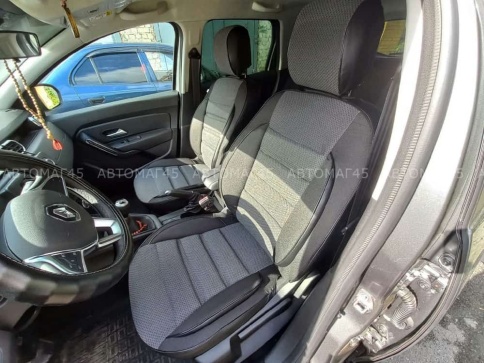 Авточехлы  Renault Duster Рено Дастер 11.2020-2022г  жаккард черно-серый Ижевск фото 2