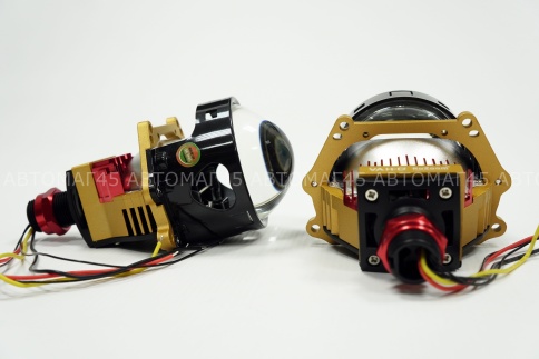 Ruzoom E10 Pro светодиодные Би-Led линзы 3.0" 12V 50/59W 6000K 8000/9300Lm 2чипа 2шт гарантия 12 мес фото 4