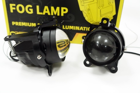 Ruzoom S12 Фары п/туманные 1 линза ближний/дальний Lada Priora Газель LED 64W 7500LM 2шт гар 6мес фото 4