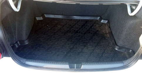 Locker  коврик в багажник пластик Volkswagen Polo Фольцваген Поло седан 2010-2020г    фото 3