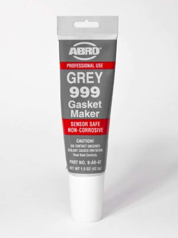 Abro  герметик силиконовый высокотемпературный до 343C без запаха GREY 999 Оригинал 42,5г  фото 1