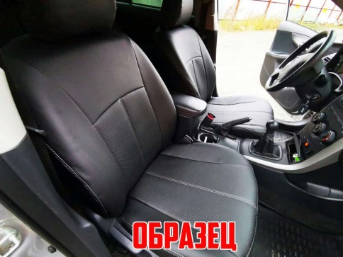 Авточехлы  Toyota Avensis Тойота Авенсис 3 поколение 2009-2012г экокожа черная    фото 1