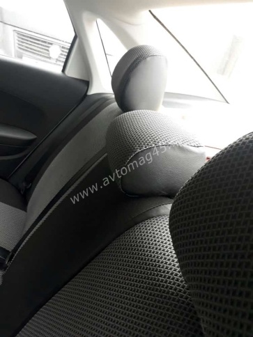 Авточехлы  Volkswagen Polo Фольцваген Поло седан 2/3 2010-2020г жаккард серый Ижевск    фото 2