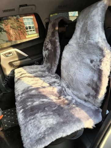 Рус Автотренд  Накидки короткий ворс мутон серый 140x55 на весь салон 5шт    фото 10