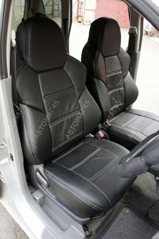 Экстрим  чехлы универсальные экокожа черный черный 2 передних    фото 5