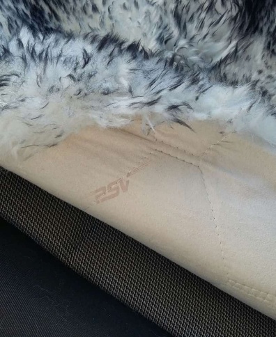 PSV Jolly Extra Накидки на сиденье длинный ворс бело-черный 140x50 комплект 5шт    фото 4