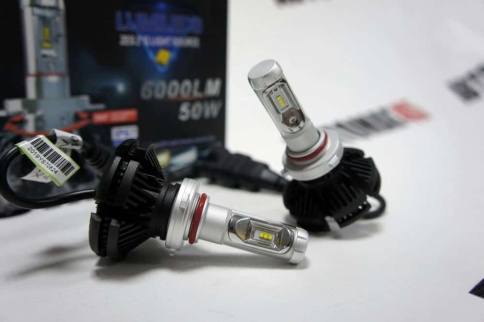 X3 чип  ZES LED 2шт HB4 12В 18W 6000K 4400Lm с обманкой гарантия 1мес    фото 2