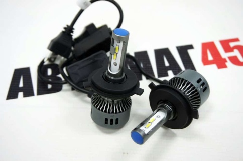 A16 чип CSP LED 2шт H4 12В 25W 5500К 2500Lm гарантия 5мес    фото 6