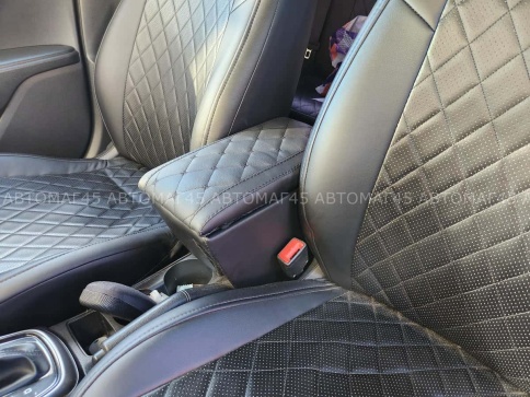 Подлокотник Kia Rio 2017-2022г Kia X-Line с 2017г Hyundai Solaris 2017-2025г экокожа фото 3