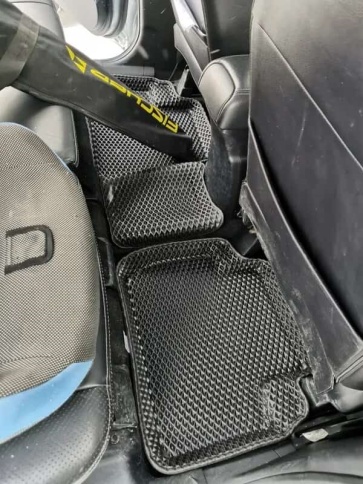 BORATEX  коврики в салон 3D EVA Mitsubishi Outlander XL 7-12г 3 пок-е 12-22г черн рис ромб компл 5шт фото 7