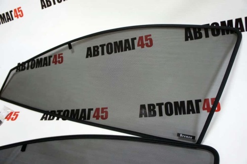 BRENZO  каркасные шторки на магнитах Nissan Qashqai Ниссан Кашкай c 2014г передние премиум 2шт 15% фото 5