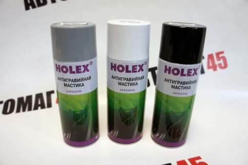 Holex  мастика антигравий черный аэрозоль 520мл    фото 2