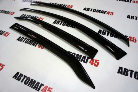 VAD  дефлекторы окон Toyota Corolla Тойота Королла 2013-2019г комплект 4шт    фото 2