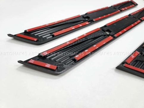 OEM  Накладки на пороги  Лада Vesta Веста Vesta Cross NG 4 шт нержавейка и пластик   фото 5