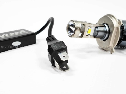 Ruzoom A80-A8 светодиодные лампы LED линза модуль 2шт H4 12В 45W 5700K 4500Lm гарантия 6 мес фото 6